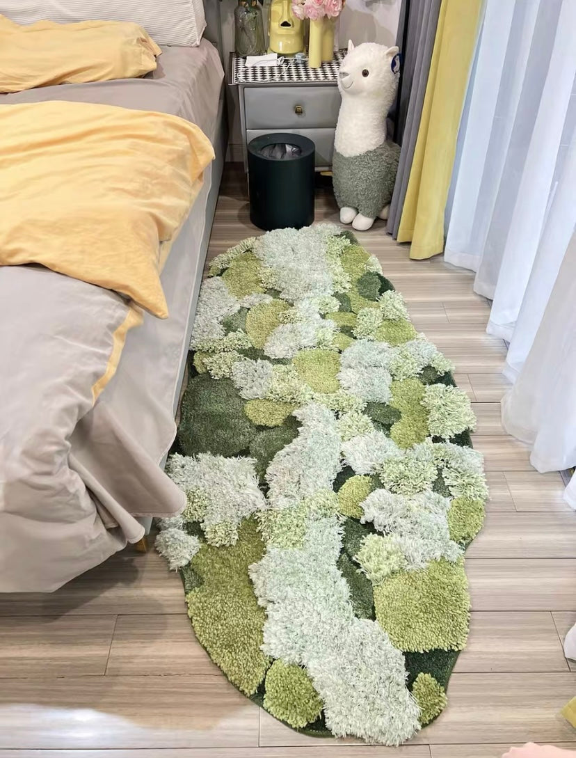 Green Soft Moss Rug