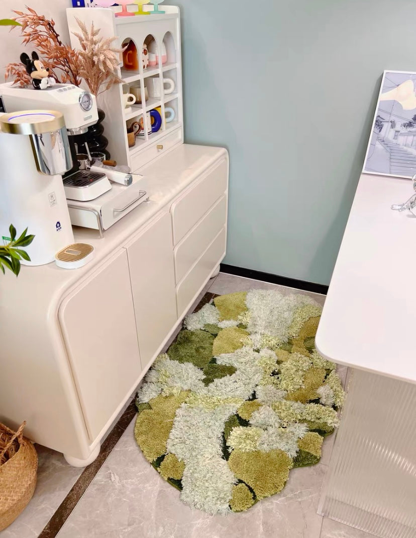 Green Soft Moss Rug