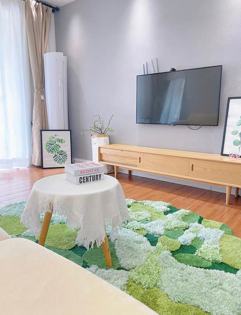 Green Soft Moss Rug