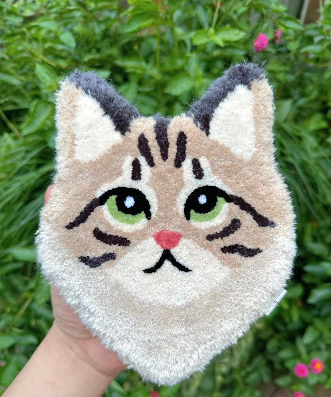 Tufted Coaster, Pet Portrait Coaster, Fabric Coaster for Drinks