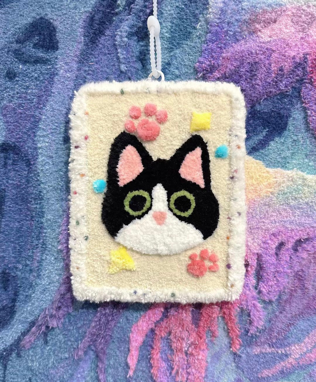 Tufted Coaster, Pet Portrait Coaster, Fabric Coaster for Drinks