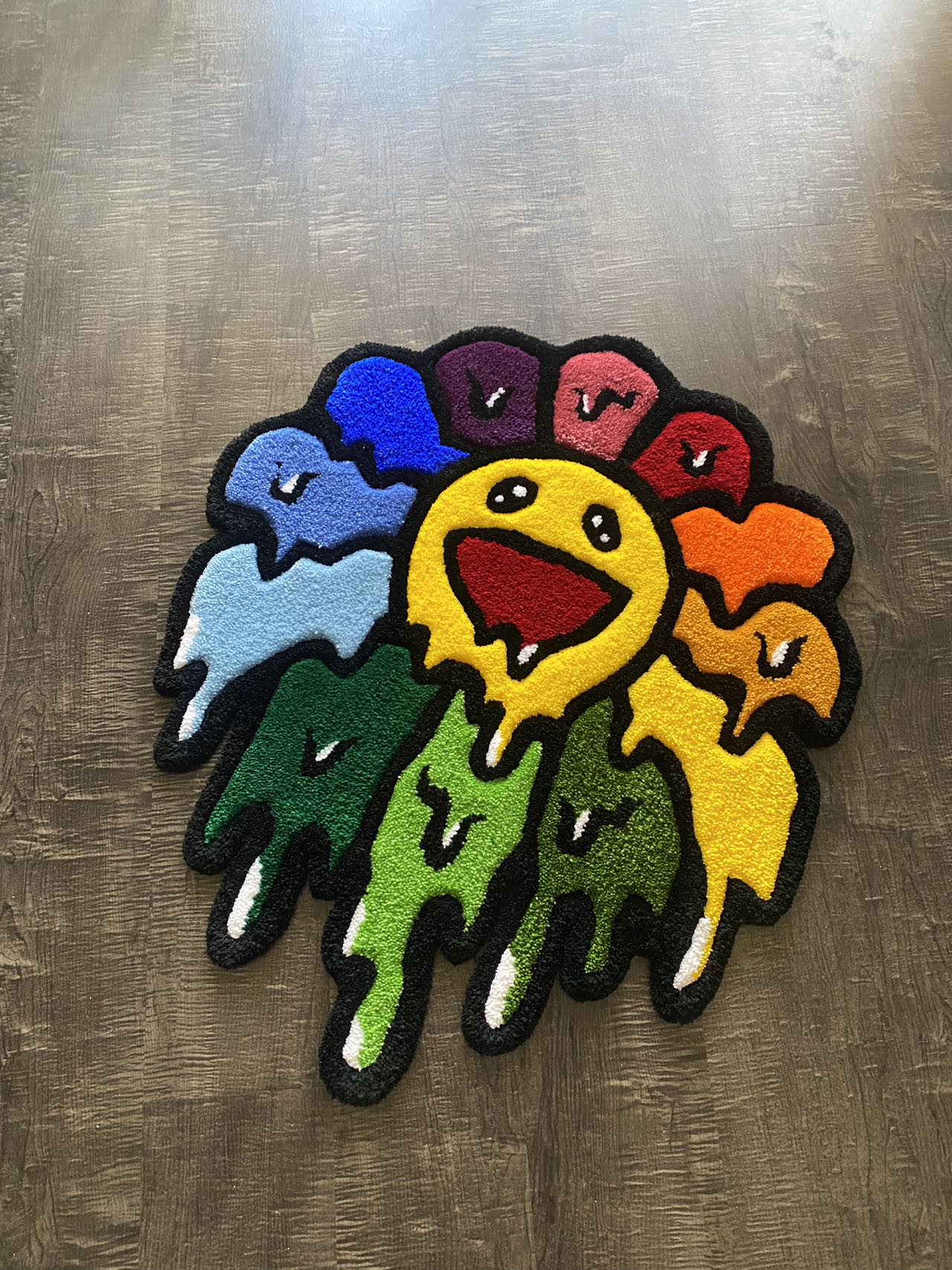 Melting Smiley Face Rug