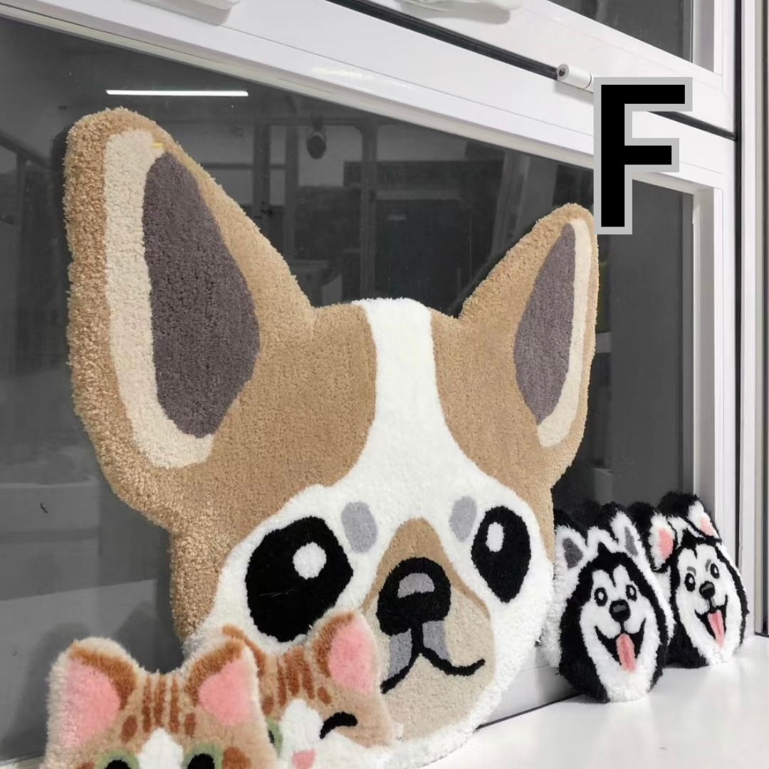 Cartoon Pet Portrait Decor Rug