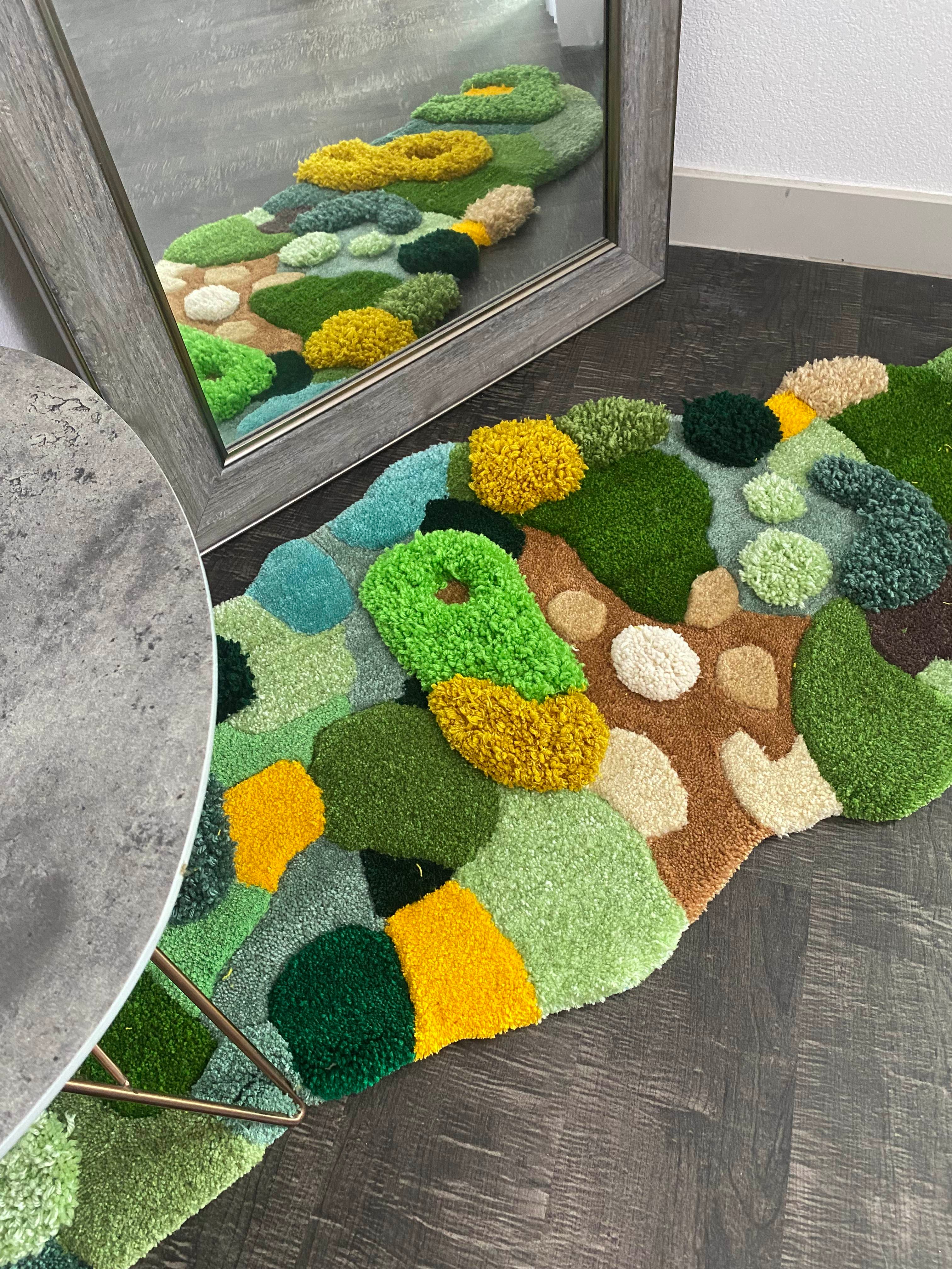 Hoo Farmhouse Style Moss Rug