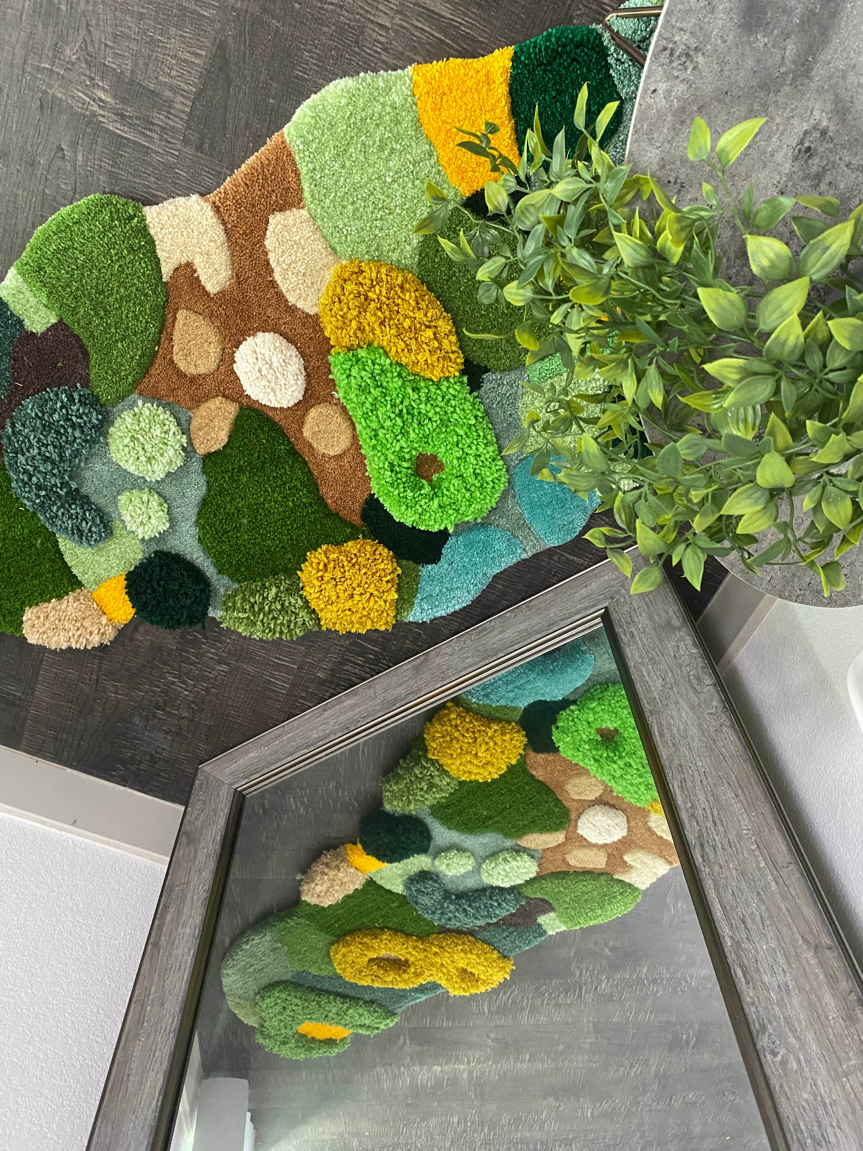 Hoo Farmhouse Style Moss Rug