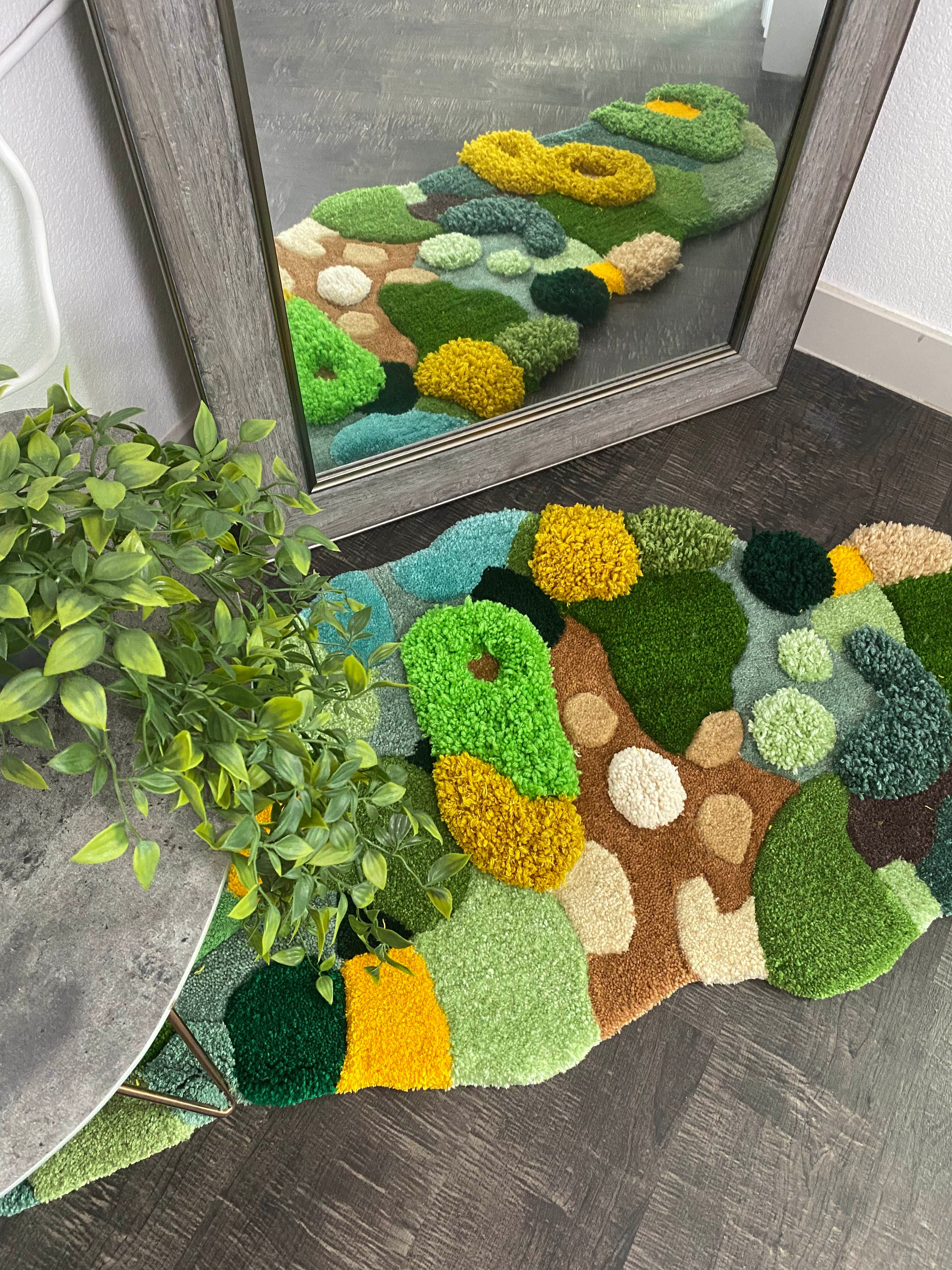 Hoo Farmhouse Style Moss Rug