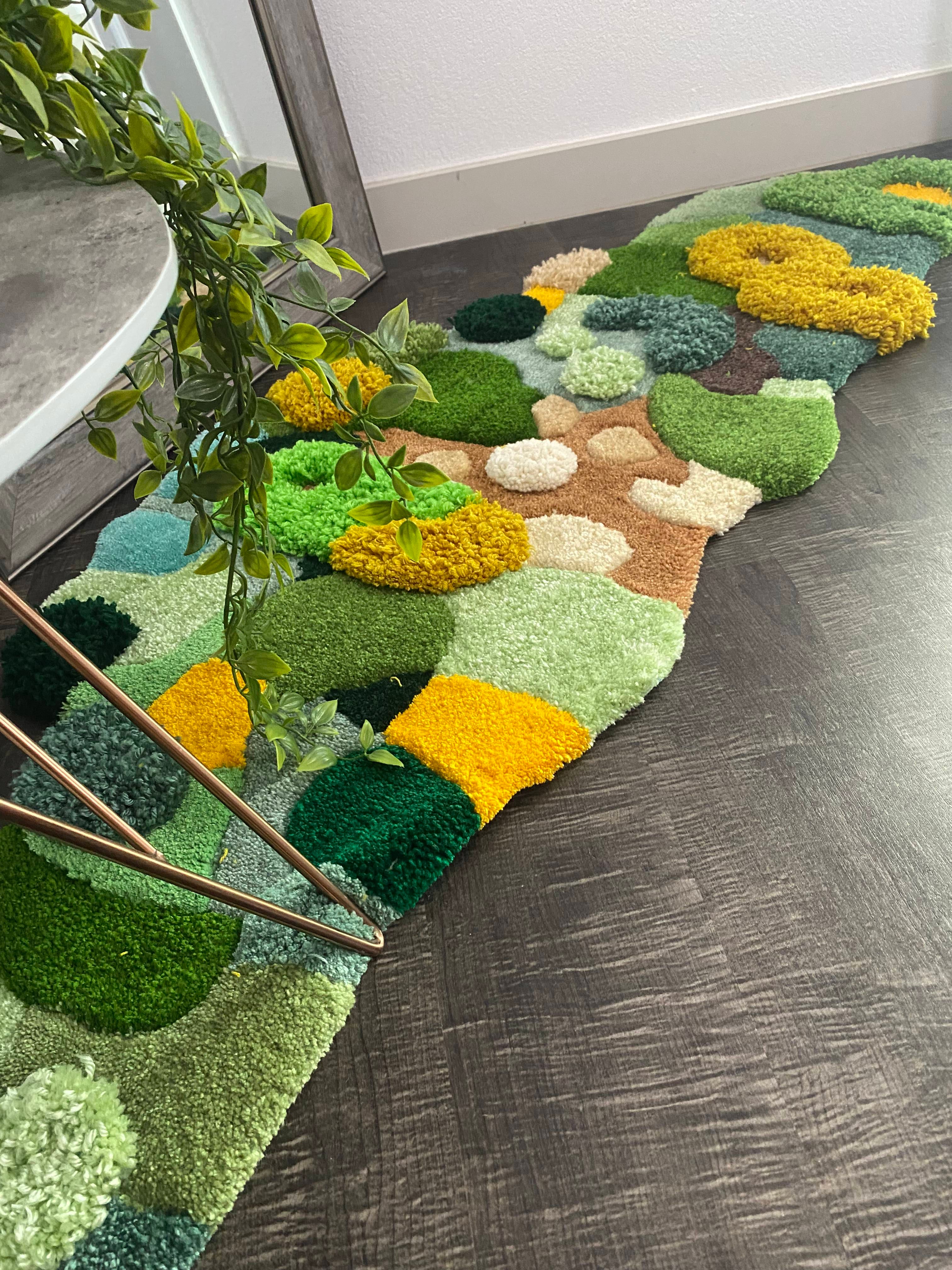 Hoo Farmhouse Style Moss Rug