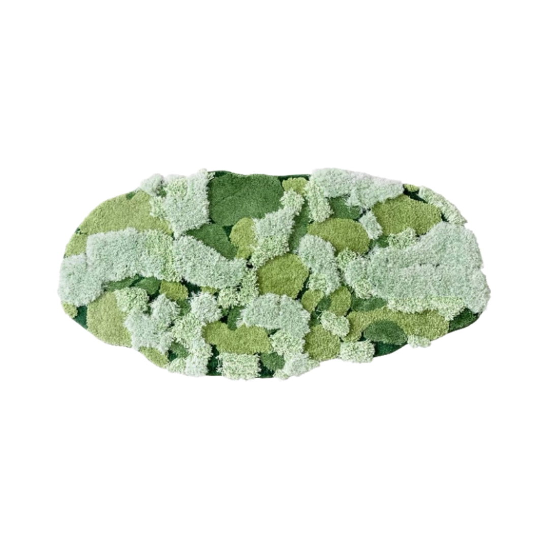 Green Soft Moss Rug